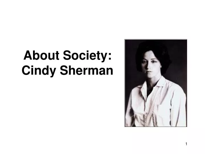 about society cindy sherman