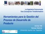 La Ingeniería Concurrente: Una Concepción Transformadora - slide 1