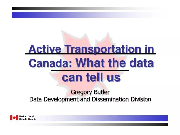 active transportation in canada what the data can tell us