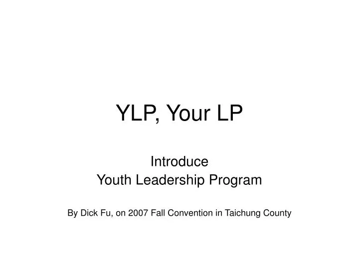 ylp your lp