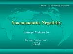 Non-monotonic Negativity