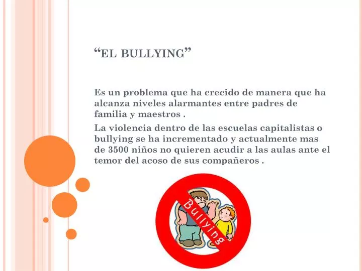 el bullying