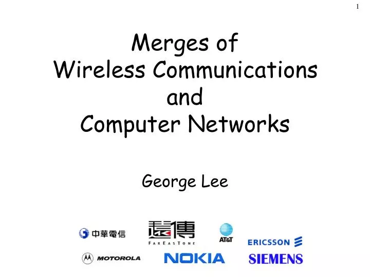 merges of wireless communications and computer networks