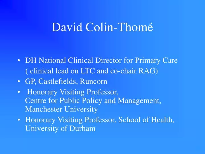 david colin thom