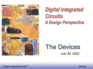 digital integrated circuits a design perspective