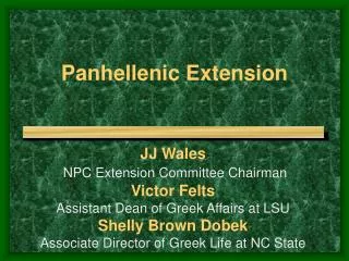 Panhellenic Extension