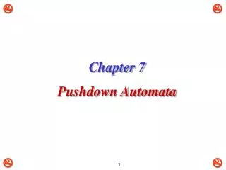 Chapter 7 Pushdown Automata