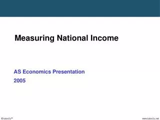 Measuring National Income