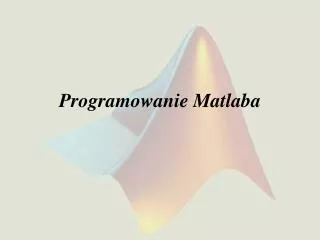 programowanie matlaba