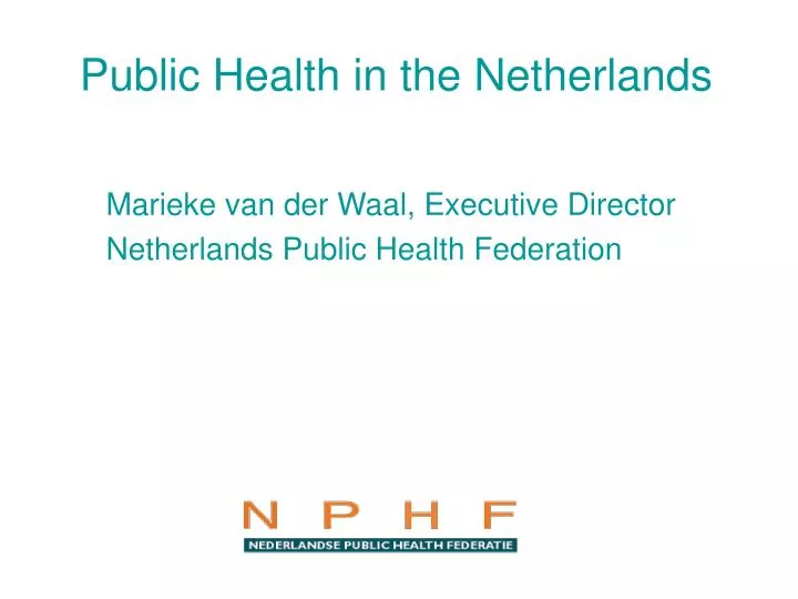 public health in the netherlands