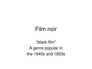 Film noir