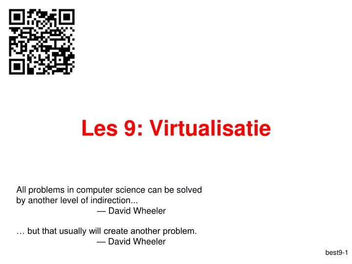 les 9 virtualisatie