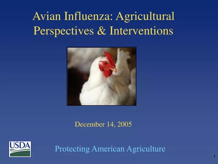 avian influenza agricultural perspectives interventions