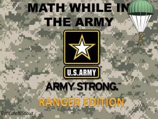 Math while in the Army