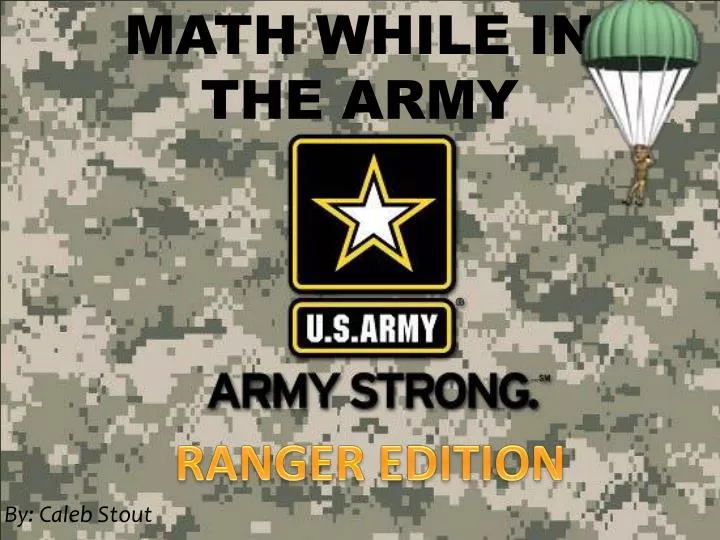 math while in the army