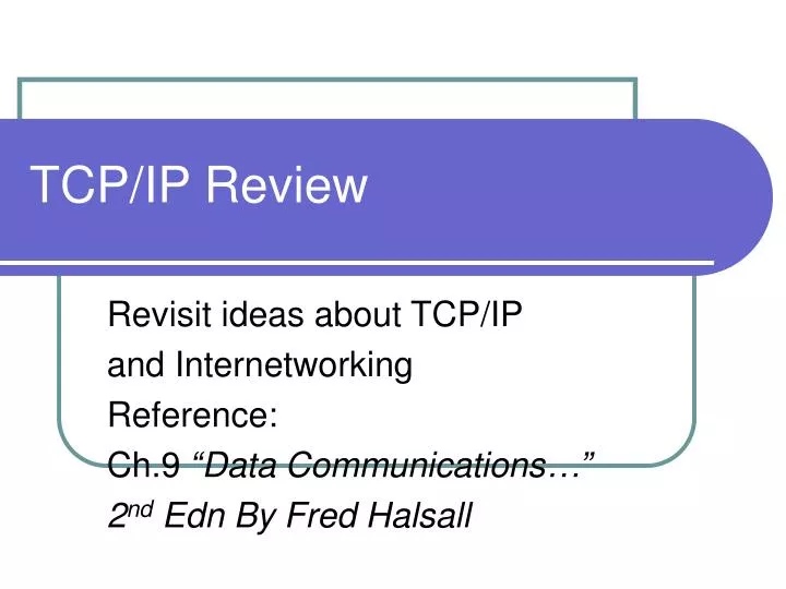 tcp ip review