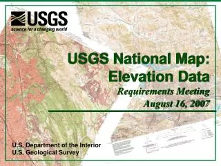 U.S. Department of the Interior U.S. Geological Survey