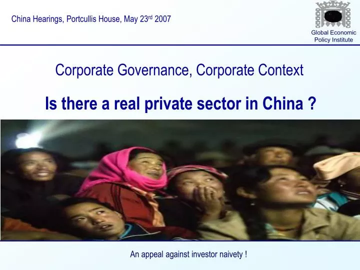 corporate governance corporate context