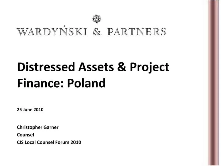 distressed assets project finance poland