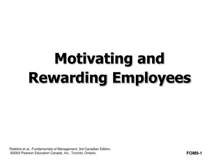 motivating and rewarding employees