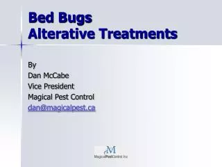 Bed Bugs Alterative Treatments