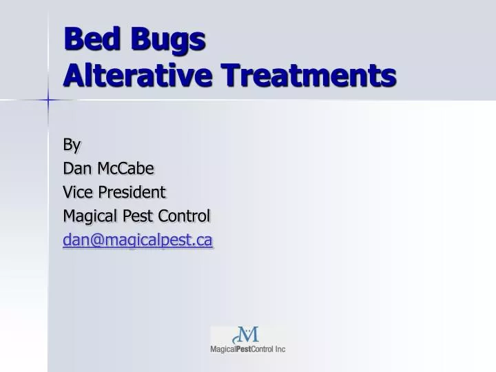 bed bugs alterative treatments
