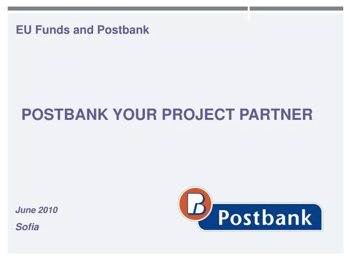eu funds and postbank