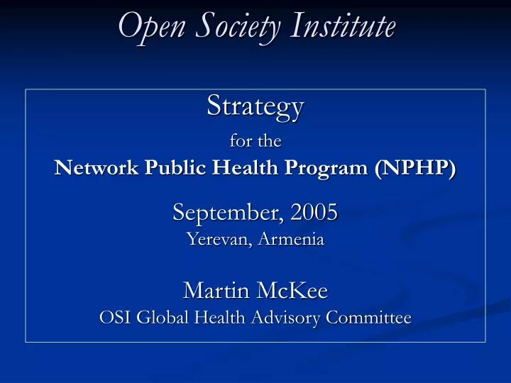 open society institute