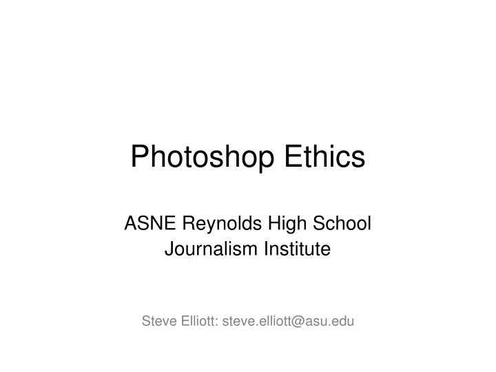 photoshop ethics