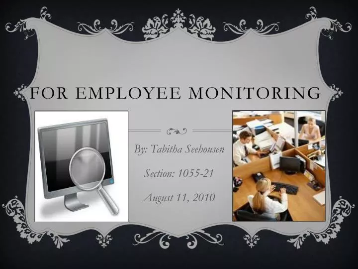 for employee monitoring