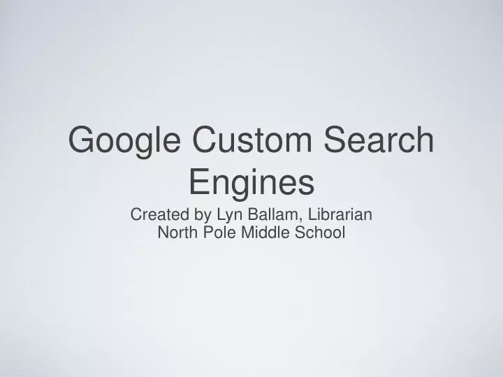 google custom search engines