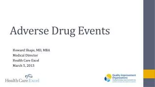 Adverse Drug Events