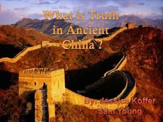 What is Truth in Ancient China ?