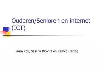 ouderen senioren en internet ict