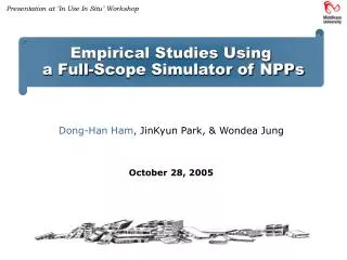 Dong-Han Ham , JinKyun Park, &amp; Wondea Jung