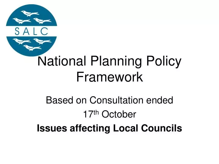 national planning policy framework