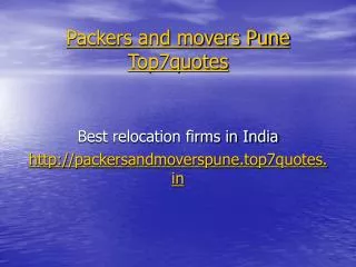 movers and packers in pune @ http://packersandmoverspune.to
