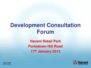 Development Consultation Forum