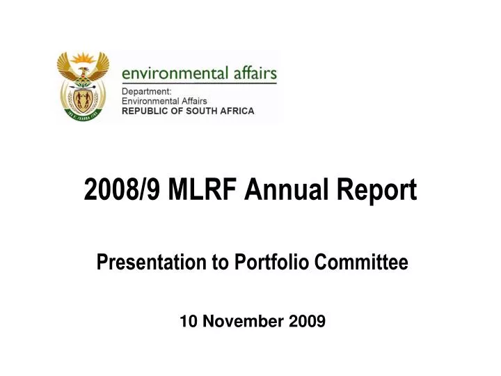 2008 9 mlrf annual report