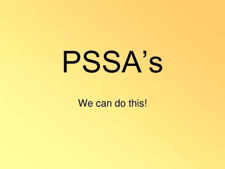 pssa s