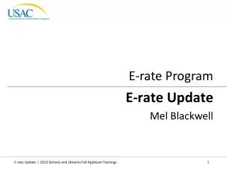 E-rate Program