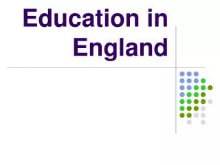 Education in England