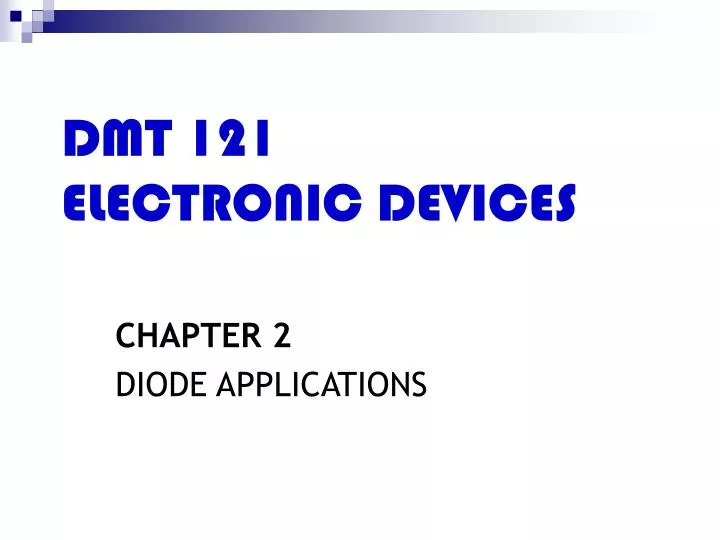 dmt 121 electronic devices
