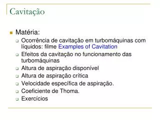 cavita o