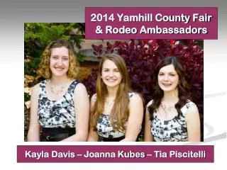 2014 Yamhill County Fair &amp; Rodeo Ambassadors