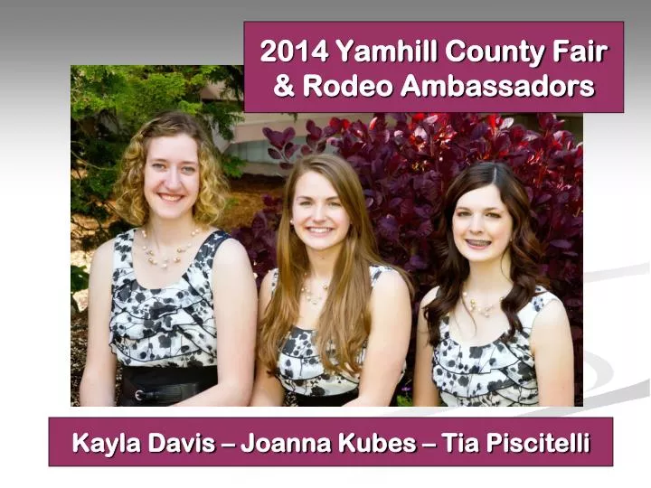 2014 yamhill county fair rodeo ambassadors