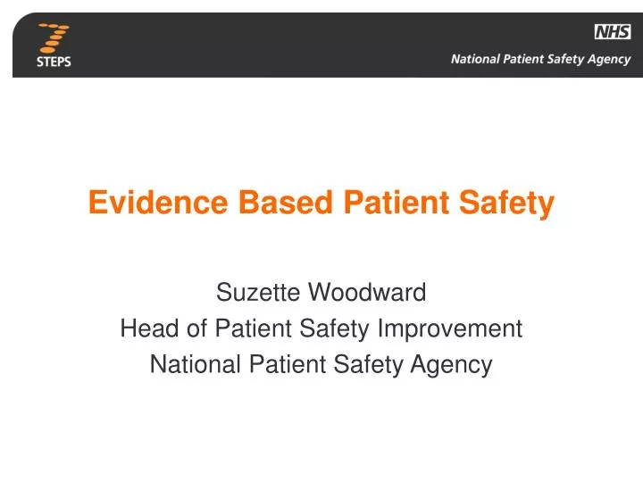 evidence based patient safety