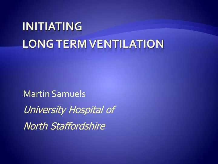martin samuels university hospital of north staffordshire