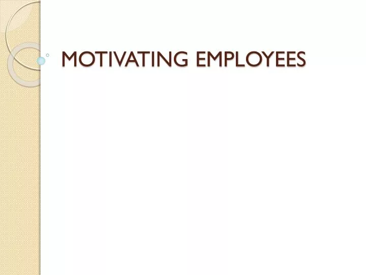 motivating employees