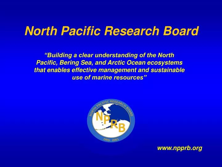 north pacific research board